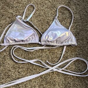 Iridescent Lavender Bikini Top